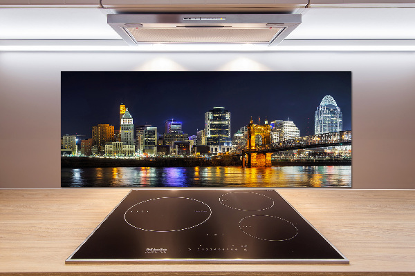 Panel do kuchni Rzeka Ohio nocą