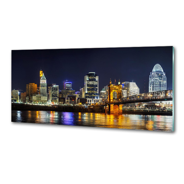 Panel do kuchni Rzeka Ohio nocą
