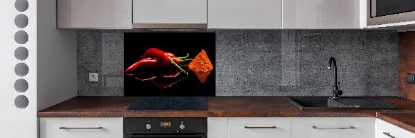 Keuken achterwand Chili en cayennepeper