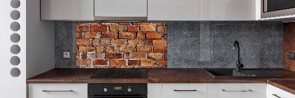 Achterwand keuken Bakstenen muur