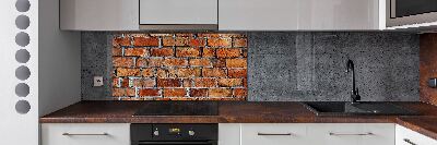 Achterwand keuken Bakstenen muur