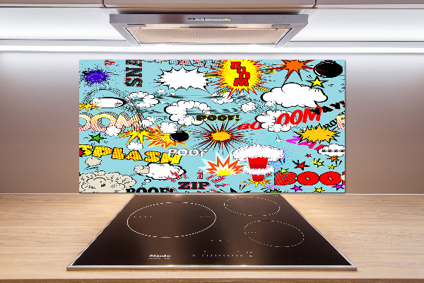 Spatplaat keuken strips