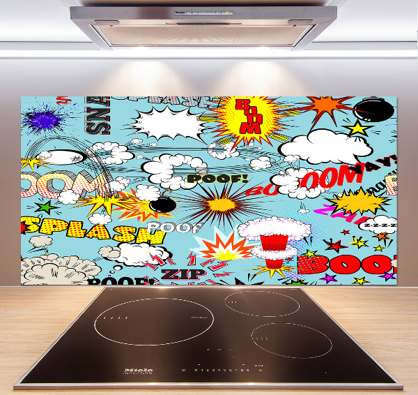 Spatplaat keuken strips