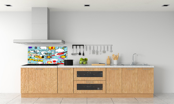 Spatplaat keuken strips