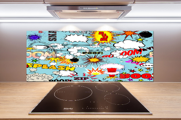 Spatplaat keuken strips