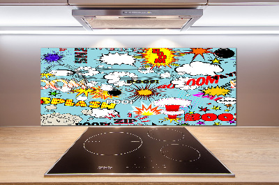 Spatplaat keuken strips