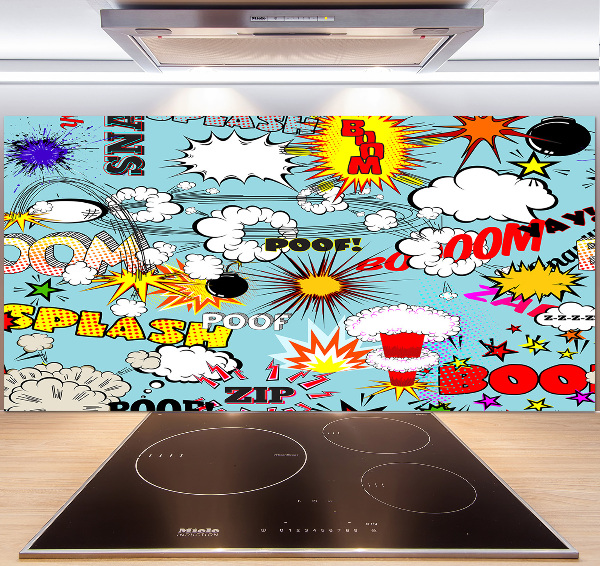 Spatplaat keuken strips