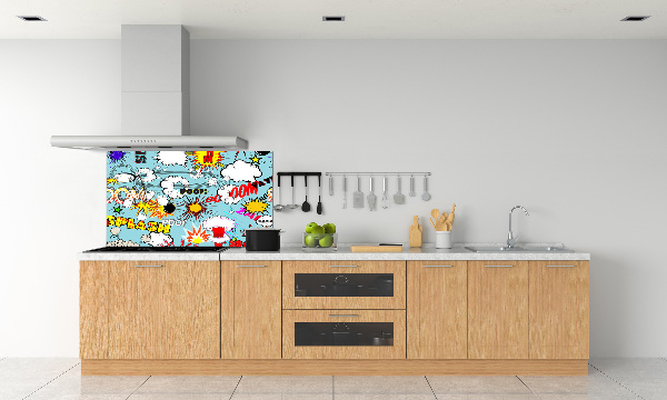 Spatplaat keuken strips