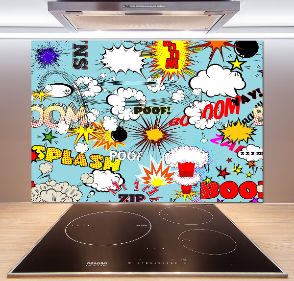 Spatplaat keuken strips