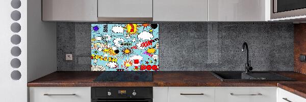 Spatplaat keuken strips