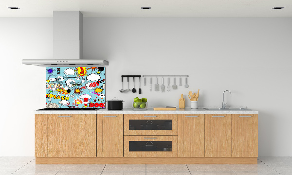 Spatplaat keuken strips