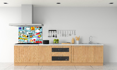 Spatplaat keuken strips