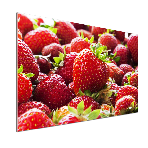 Glazen achterwand keuken Aardbeien