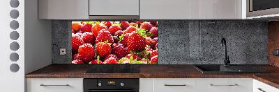Glazen achterwand keuken Aardbeien