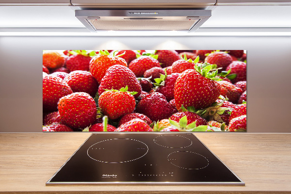 Glazen achterwand keuken Aardbeien