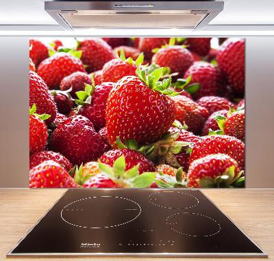 Glazen achterwand keuken Aardbeien