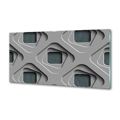 Glazen achterwand keuken 3D-abstractie
