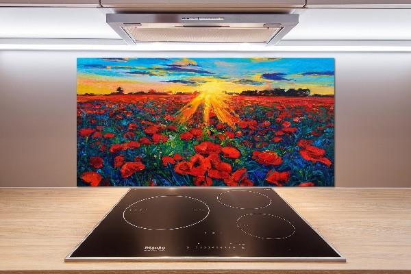 Spatplaat keuken Klaprozenveld