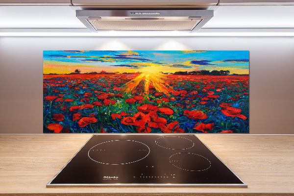 Spatplaat keuken Klaprozenveld