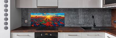Spatplaat keuken Klaprozenveld