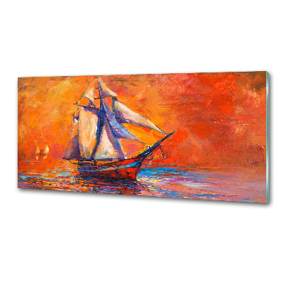 Glazen achterwand keuken Ruimteschip
