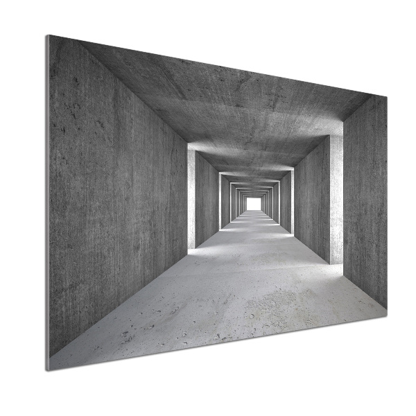 Spatscherm keuken Betonnen tunnel