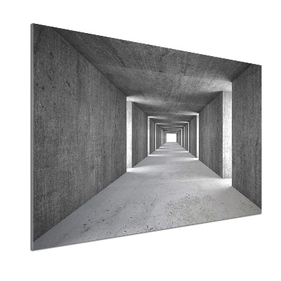 Spatscherm keuken Betonnen tunnel