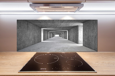 Spatscherm keuken Betonnen tunnel