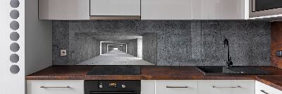 Spatscherm keuken Betonnen tunnel