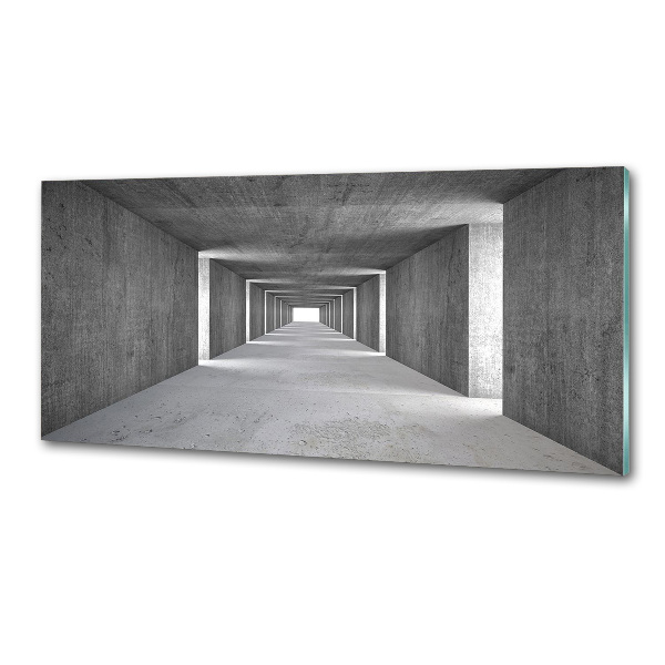 Spatscherm keuken Betonnen tunnel