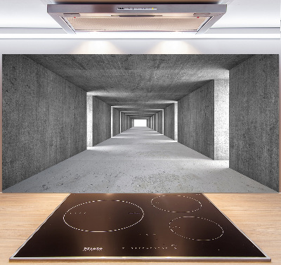 Spatscherm keuken Betonnen tunnel