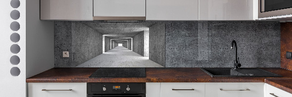 Spatscherm keuken Betonnen tunnel