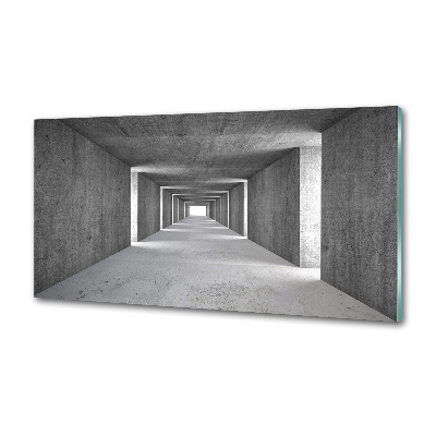 Spatscherm keuken Betonnen tunnel