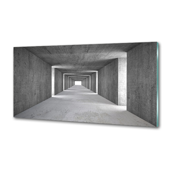 Spatscherm keuken Betonnen tunnel