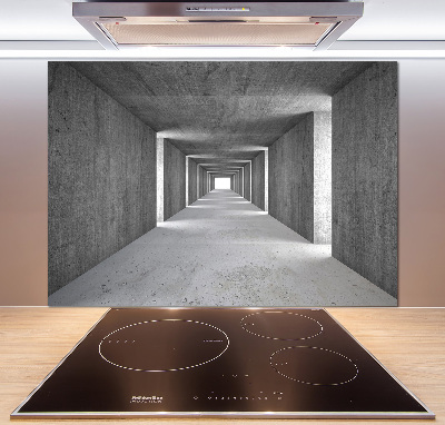 Spatscherm keuken Betonnen tunnel