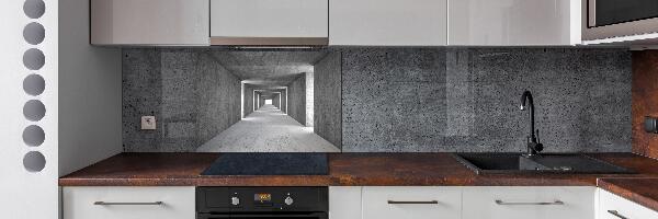 Spatscherm keuken Betonnen tunnel