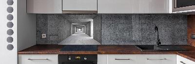 Spatscherm keuken Betonnen tunnel