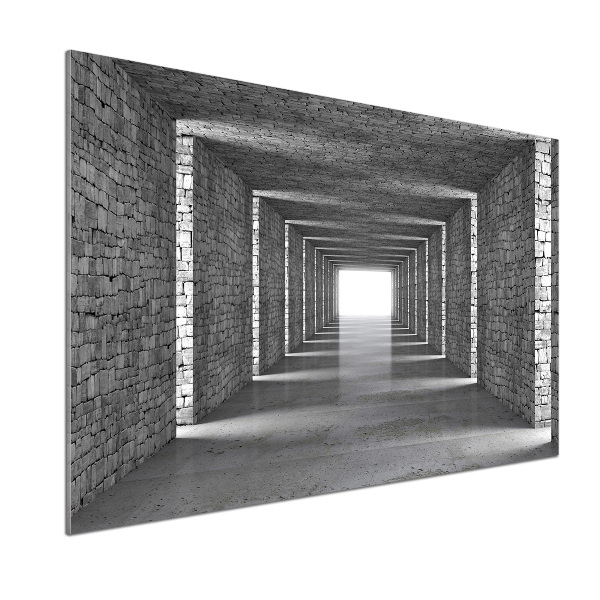 Spatplaat keuken Bakstenen tunnel