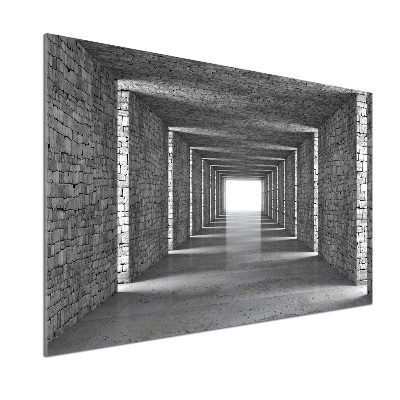 Spatplaat keuken Bakstenen tunnel
