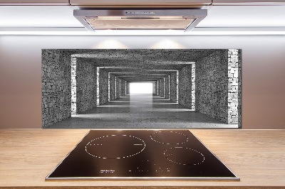 Spatplaat keuken Bakstenen tunnel