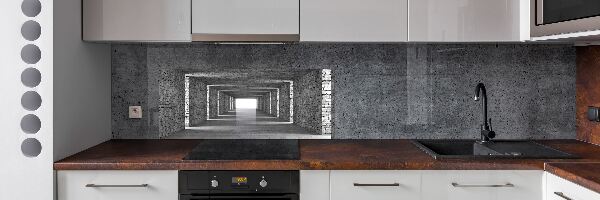 Spatplaat keuken Bakstenen tunnel