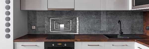 Spatplaat keuken Bakstenen tunnel