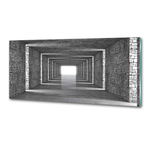 Spatplaat keuken Bakstenen tunnel
