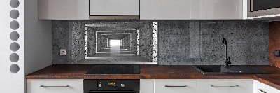 Spatplaat keuken Bakstenen tunnel