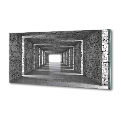 Spatplaat keuken Bakstenen tunnel