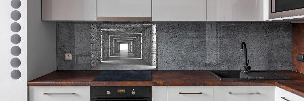 Spatplaat keuken Bakstenen tunnel