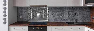 Spatplaat keuken Bakstenen tunnel