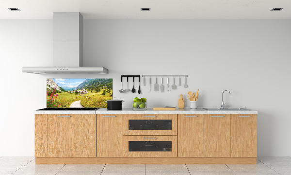 Spatplaat keuken Weide in de Alpen