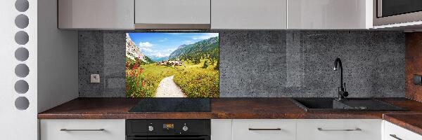 Spatplaat keuken Weide in de Alpen