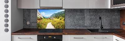 Spatplaat keuken Weide in de Alpen